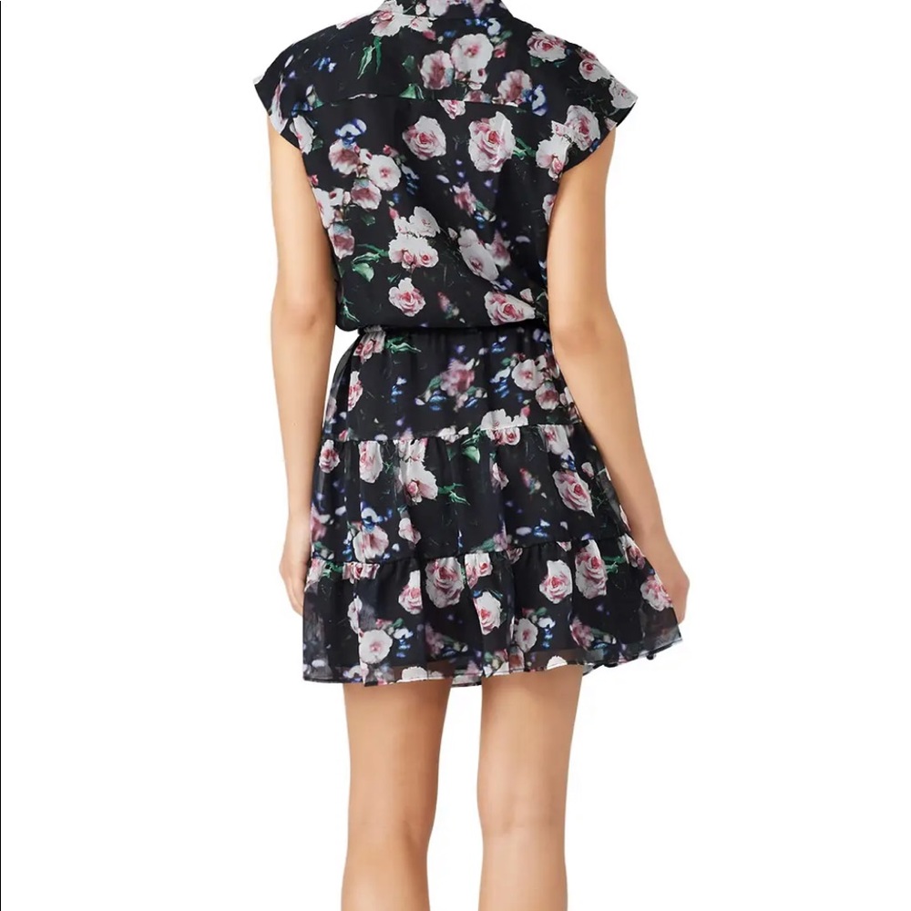Rebecca Minkoff Black Floral Dress. - Picture 6 of 7
